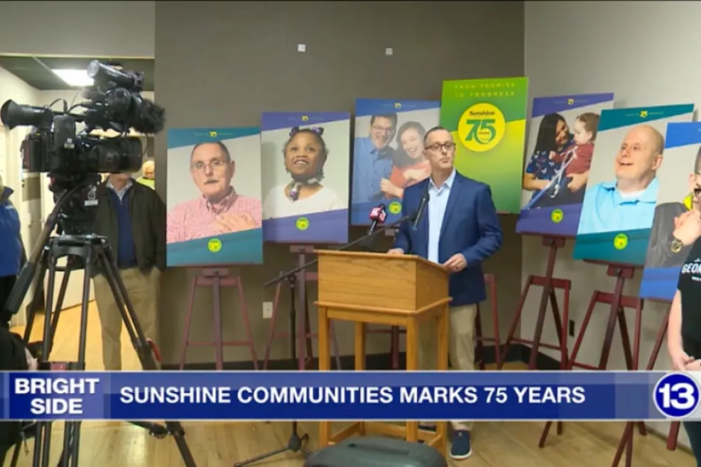 Person Standing at Podium