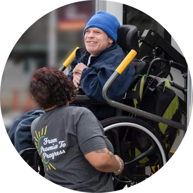 A Person in a Wheelchair