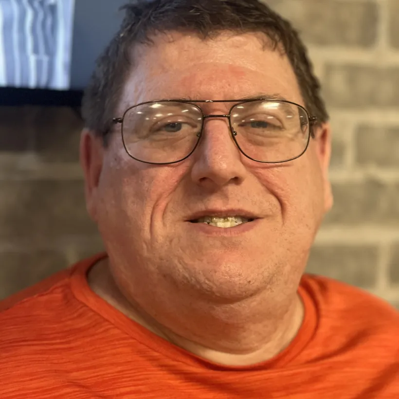 Ryan smiling for the camera.