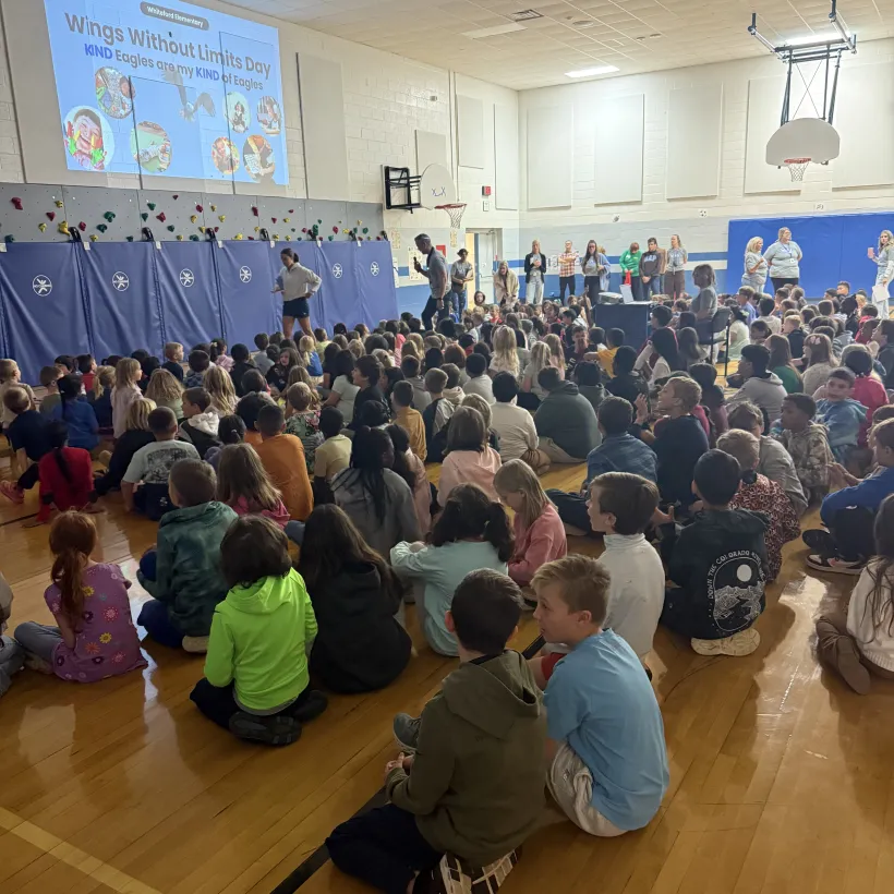 Students gather for an Ohio Tech Day presentation about technology and tools that support independence.